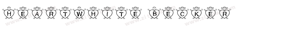 HeartWhite Becker字体转换